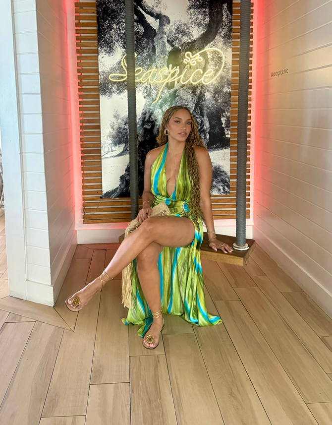 Samoa Green Dress - Image 4
