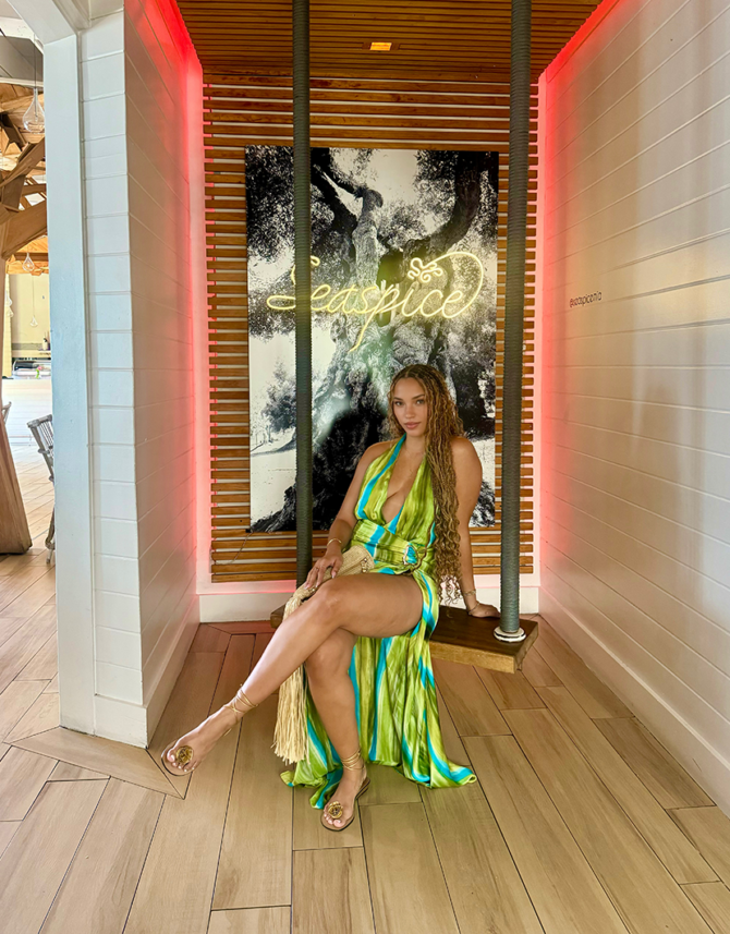 Samoa Green Dress - Image 3