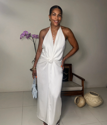 Blanco Knot Dress