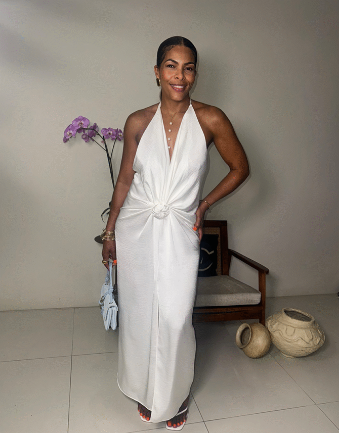 Blanco Knot Dress