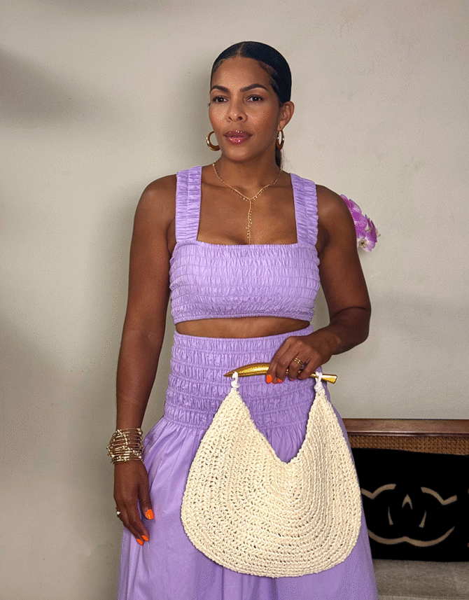 Poppy Purple Skirt Set