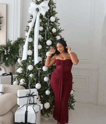 Brianna Mesh Mix Dress