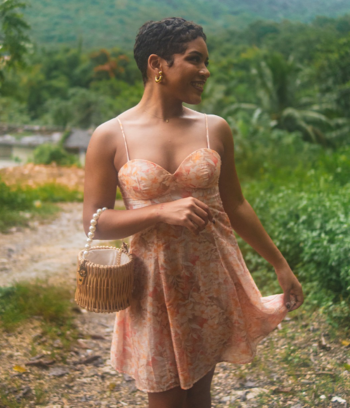 Mother of Pearl Wooden Bag
